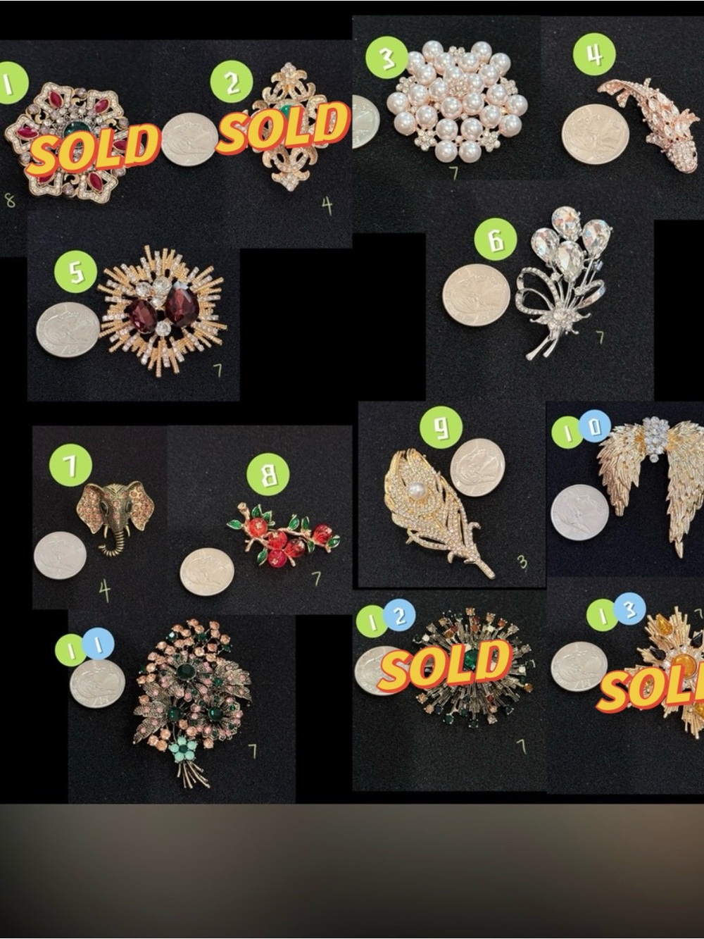 Vintage Style Brooch Collection • Choose Your Own Style Bundle (4 piece)